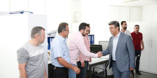 Başkan Karadeniz, Personeliyle Bayramlaştı