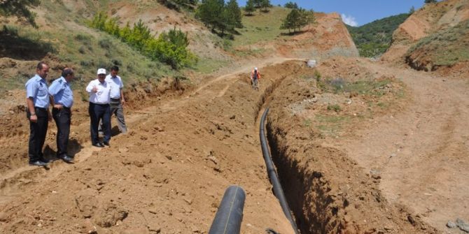 Bayat Belediyesi’nden Afet Evlerinde Alt Yapı Çalışması