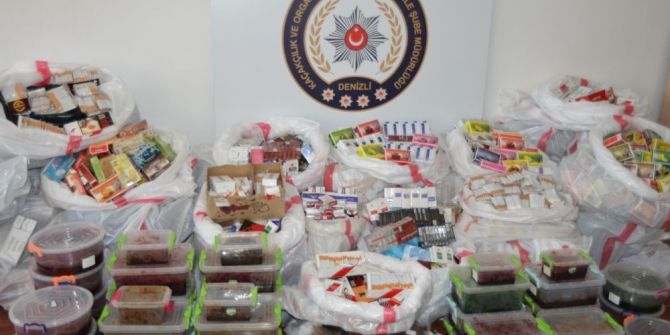 Denizli’de Kaçak Tütün Ve Sigara Operasyonu