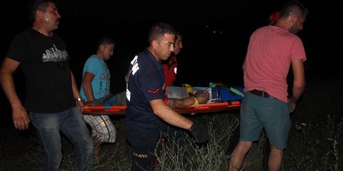 Uçurumdan Yuvarlanan Engelli Uzun Uğraşlar Sonucu Kurtarıldı