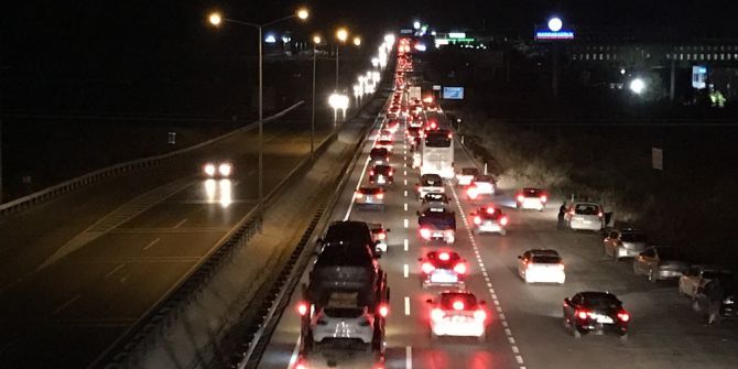Otoyolda Bayram Trafiği Başladı