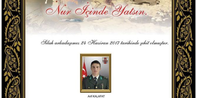 Genelkurmay Başkanı Orgeneral Akar’dan Bingöl Şehidi İçin Taziye Mesajı