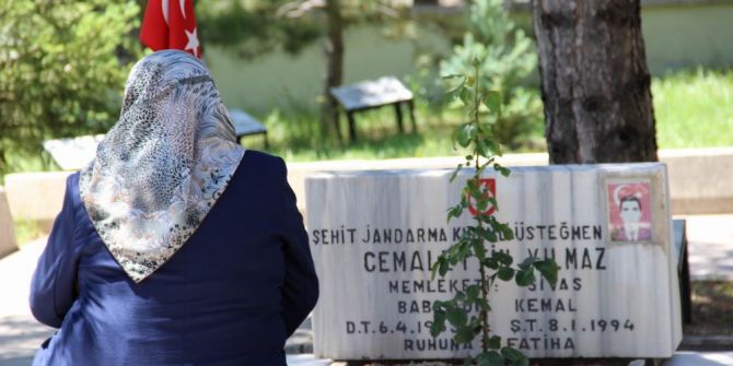 Sivas’ta Şehitlikte Hüzünlü Arife