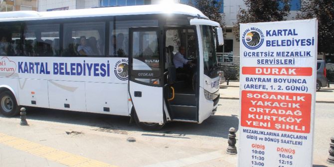 Kartal Belediyesinden Bayramda Ücretsiz Mezarlık Ulaşımı
