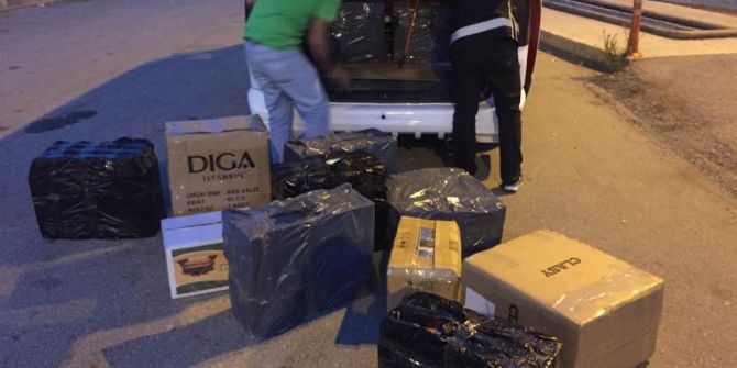 Samsun’da 8 Bin 150 Paket Kaçak Sigara Ele Geçti