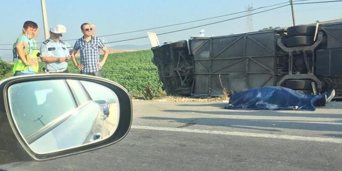 Balıkesir’de Otobüs Kazası 1 Ölü 40 Dan Fazla Yaralı