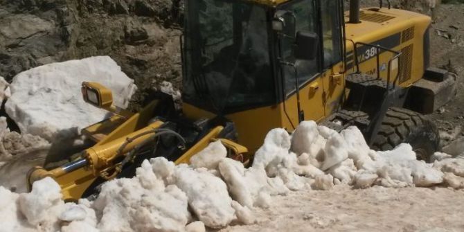 Haziran Ayında Karla Mücadele Çalışması