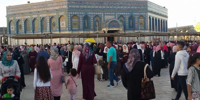 Mescid’i Aksa’da Bayram Sevinci