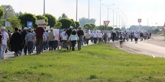 Kartal Belediye Başkanı Op. Dr. Altınok Öz Adalet Yürüyüşü’nde