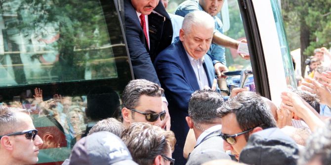 Başbakan’a Erzurum’da Sevgi Seli