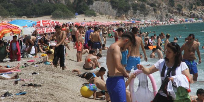 Fethiye Plajlarında Bayram Yoğunluğu
