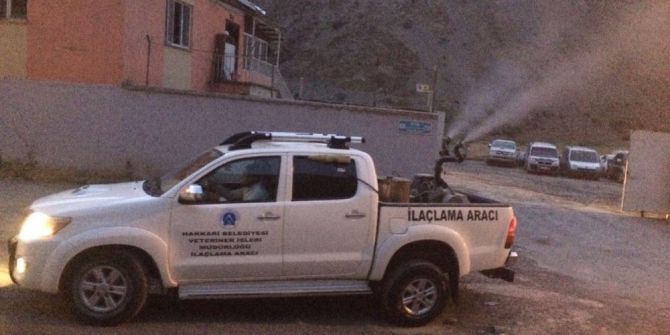 Hakkari’de Sivrisinek, Haşerelerle Mücadele Çalışması