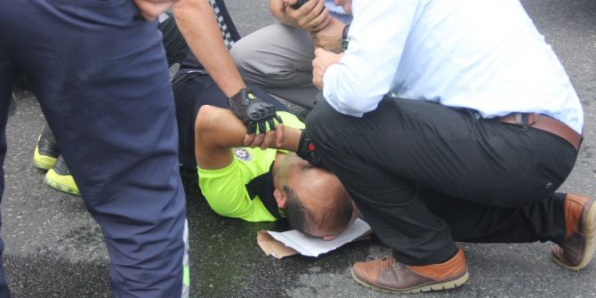 Adalet Yürüyüşü’nde Korkutan Kaza