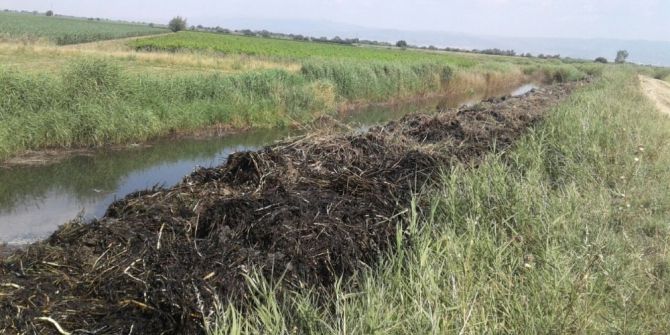 Sulama Kanalında Temizlik Çalışma Başladı