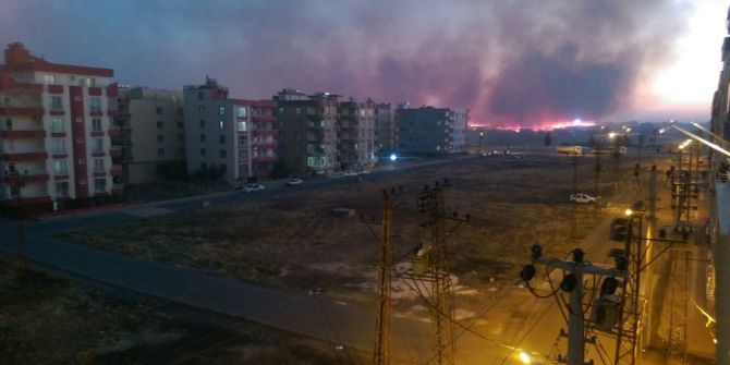 Viranşehir’de Anız Yangını