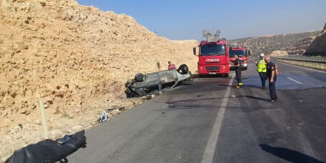 Kahramanmaraş’ta Takla Atan Otomobil Yandı: 1 Ölü, 1 Yaralı