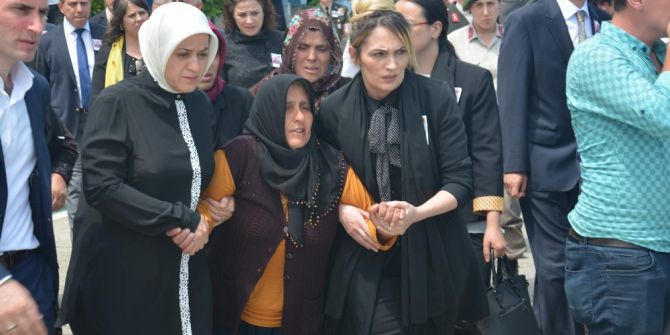 Şırnak’ta Şehit Olan Askerin Cenazesi Memleketi Trabzon’a Getirildi