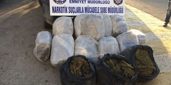 Batman’da 96 Kilogram Esrar Ele Geçirildi