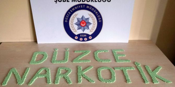 Düzce’de Binlerce Uyuşturucu Hap Ele Geçirildi