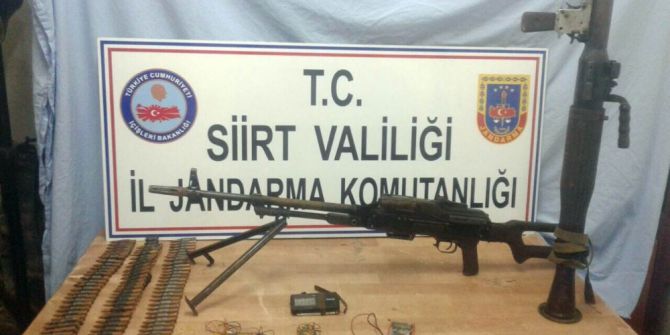 Siirt’te Silah Ve Mühimmat Ele Geçirildi
