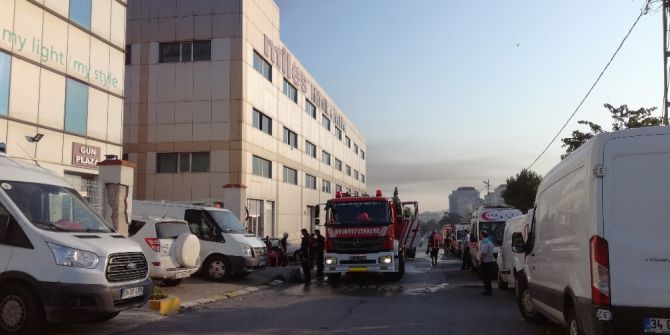 Sancaktepe’de Fabrika Yangını