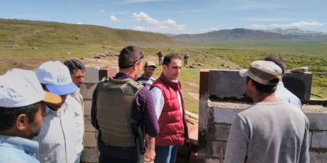 Güvenlik Korucularına Nöbet Kuleleri Yapıldı