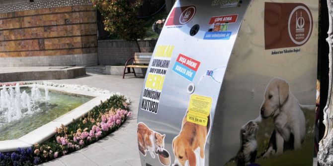 Keçiören’de Pet Şişeler Sokak Hayvanlarını Doyuruyor