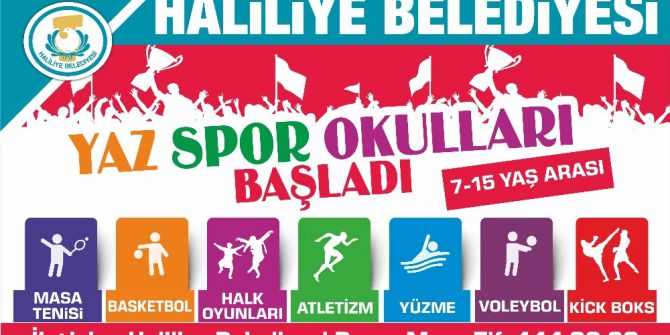 Haliliye Belediyesi Yaz Spor Okulları Başlıyor