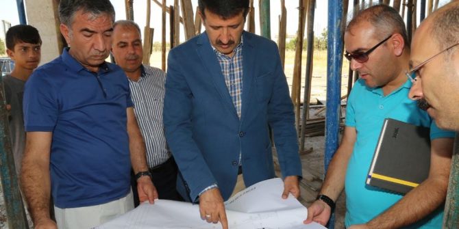 Belediye Başkanı Ekinci Misafirhane İnşaatında İncelemelerde Bulundu