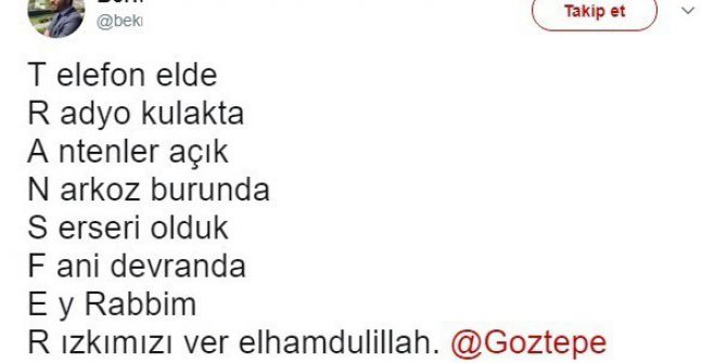 Göztepe’de “Aşık Atışması” Gibi Yazışma