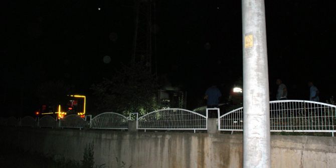 Bayramiç’te Elektrik Trafosu Patladı