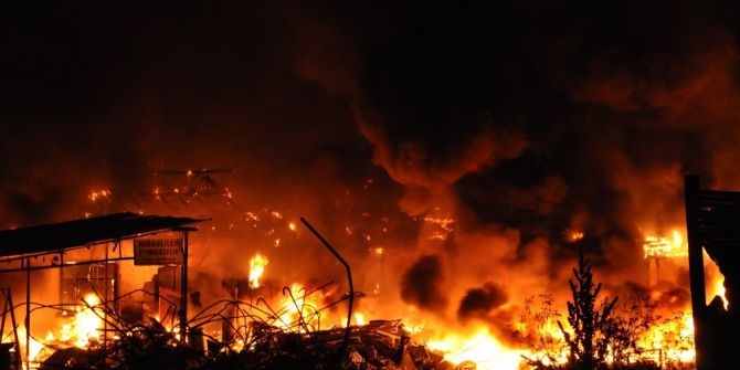 Simav’da Hurdalık Yangını