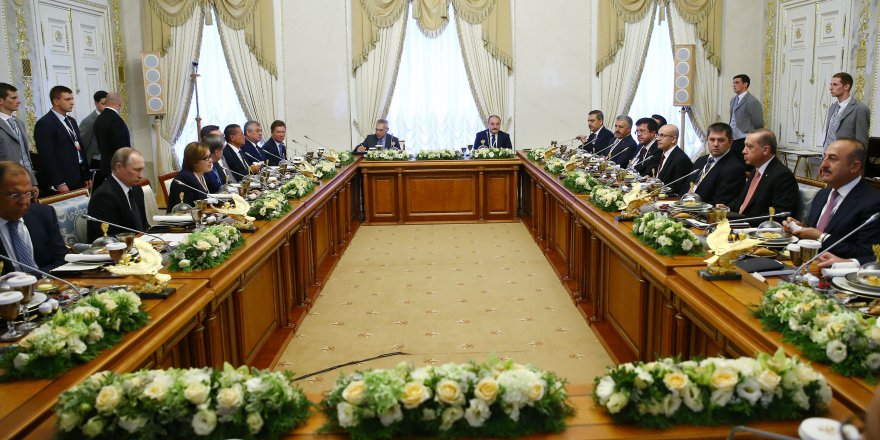 Erdoğan Ve Putin Heyetler Arası Çalışma Yemeğine Katıldı