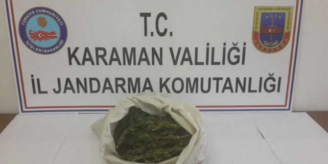 Karaman’da Jandarmadan Uyuşturucu Operasyonu