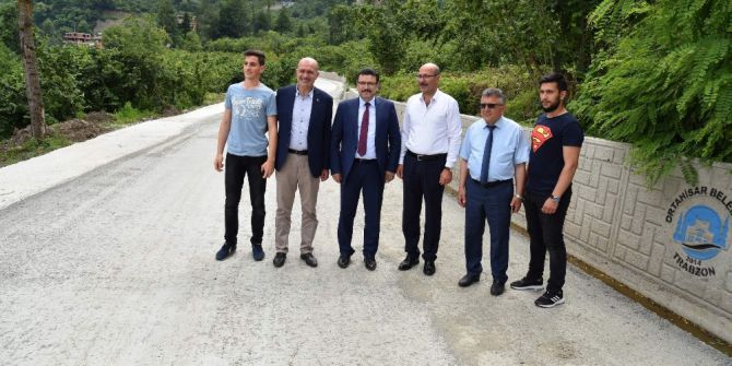 İlk Defa Kuru Beton Tekniğiyle Yol Çalışması Yaptılar