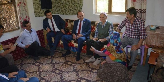 Başkan Ve Kaymakam’dan Şehit Ailelerine Ziyaret