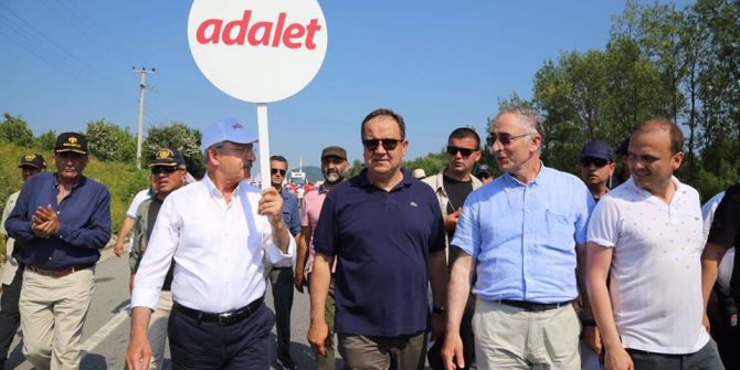Aksu Ve Bektaşoğlu ’Adalet Yürüyüşü’ne Katıldı