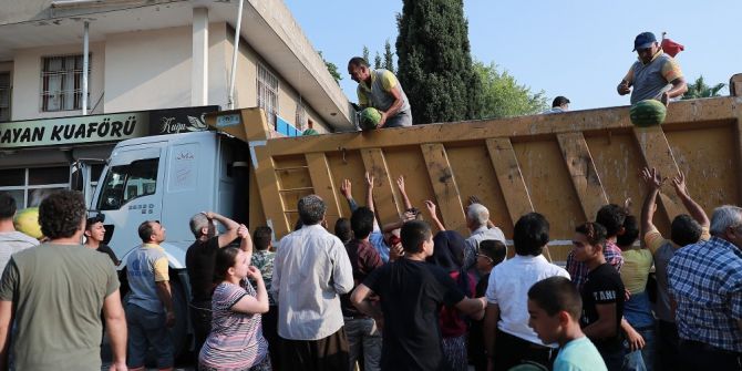 Adanalılara 20 Ton Karpuz Dağıtıldı