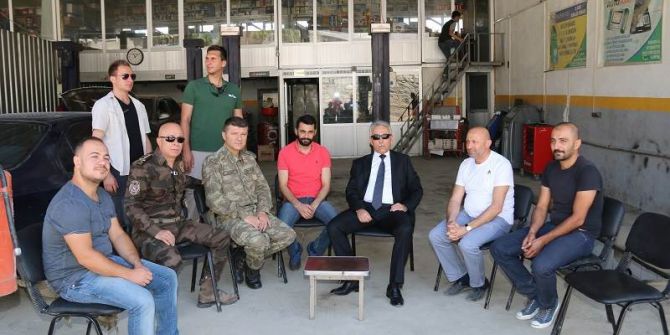 Vali Toprak’tan Sanayi Sitesi Esnafına Ziyaret