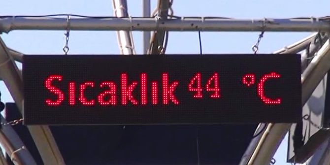 Manisa’da Termometreler 44 Dereceyi Gösterdi