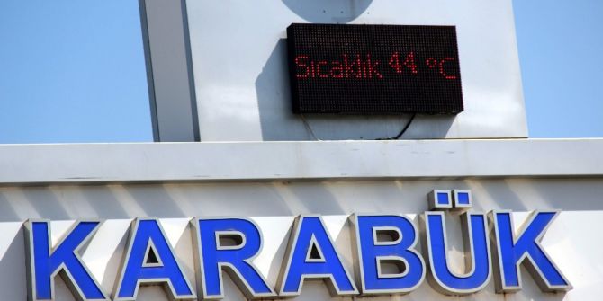 Karabük’te Termometreler 44 Dereceyi Gösterdi