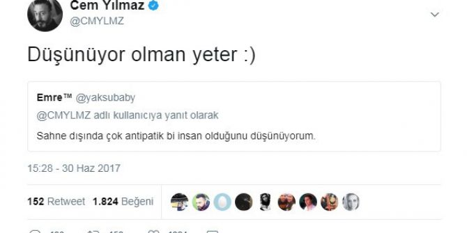 Cem Yılmaz’ın Hayranına Twitter’da Verdiği Cevap Olay Oldu