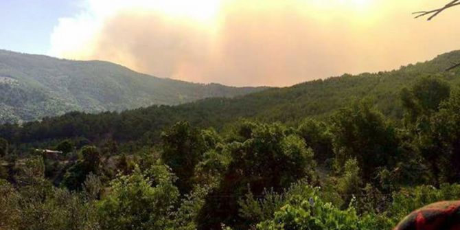 Anamur’da Orman Yangını