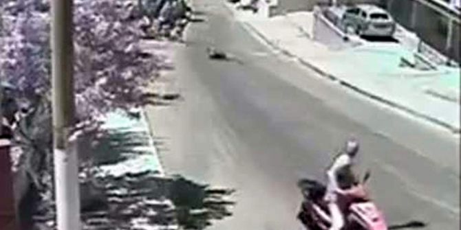 Kuşadası’nda Kaldırıma Çıkan Motosikletin Çarptığı Engelli Yaya Öldü