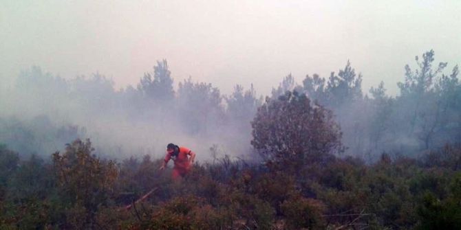 Anamur’daki Orman Yangını, Şiddetli Rüzgar Nedeniyle Kontrol Altına Alınamıyor