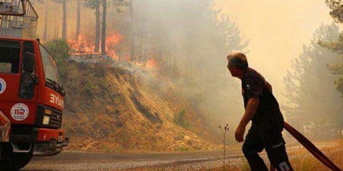 Anamur’daki Orman Yangını