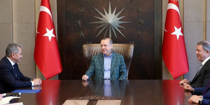 Cumhurbaşkanı Erdoğan, Rusya Savunma Bakanı Şoygu’yu Kabul Etti