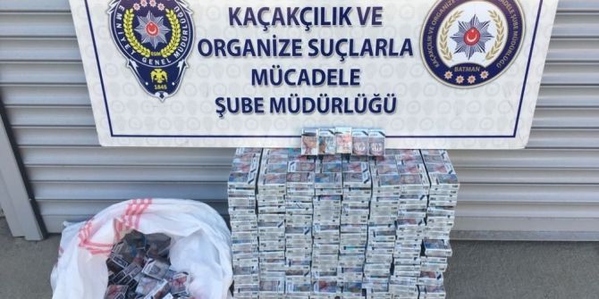 Batman’da 7 Bin 790 Paket Kaçak Sigara Ele Geçirildi