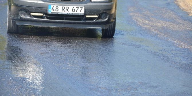Köyceğiz Ve Ortaca’da Aşırı Sıcak Asfalt Eritti