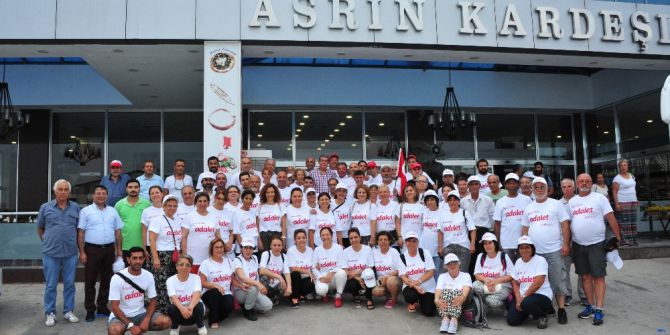 Balçova’dan ’Adalet Yürüyüşü’ne Destek